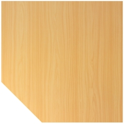 Hammerbacher Verkettungsplatte trapezform 120x120cm mit Konsole/Fuß Buche/Graphit Image