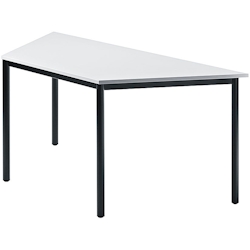 Hammerbacher Besprechungstisch 1600x690mm Grau Fuß Rundrohr schwarz Image