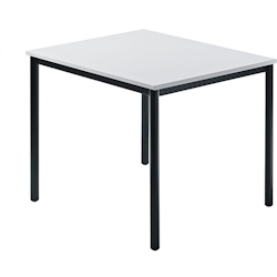 Hammerbacher Besprechungstisch 800x800mm Grau Fuß Rundrohr schwarz Image