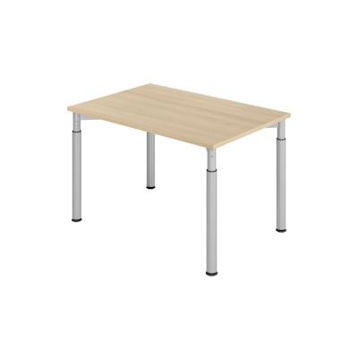 Hammerbacher Schreibtisch 120x80cm Eiche/Silber Image