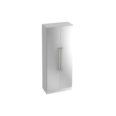 Hammerbacher Garderobenschrank Solid 5OH BxTxH 80x42x200,4cm Griff CE Weiß/Silber Image