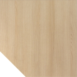 Hammerbacher Verkettungsplatte trapezform 120x120cm mit Fuß Eiche/Graphit Image