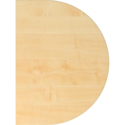 Hammerbacher Anbautisch mit Fuß/Konsole doppelt 60x80cm Ahorn/Silber Image