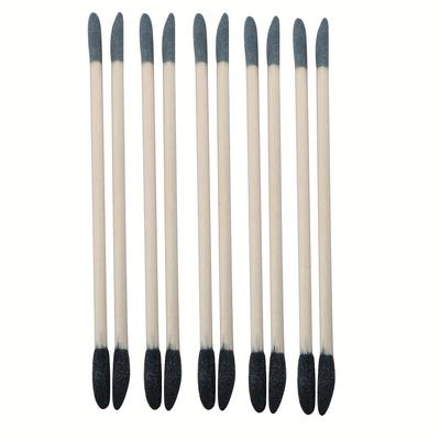 TEMU Double-ended Fine Sanding Stick, Industrial & Scientific, Wooden Handle With Steel Grit, Grinding & Finishing Tool, Precision Sanding Rod