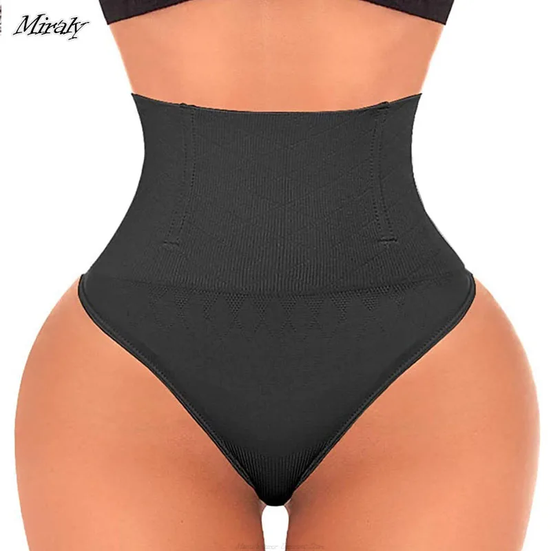 Nahtlose Tanga Shapewear Frauen Hohe Taille Bauch Steuer Höschen Abnehmen Unterwäsche Kolben-heber Bauch Taille Trainer Körper Shaper Image