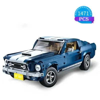 Neues 21047 Ford Mustangs Sport-Rennwagenmodell, kompatibel mit 10265-Bausteinen, Ziegelsteinen, DIY-Spielzeug für Jungen, Geschenke Image