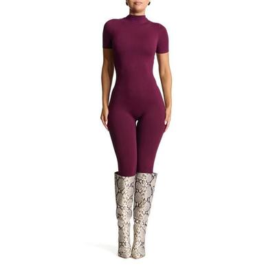 Sweet T Funnel Neck Jumpsuit - Purple - Naked Wardrobe Jumpsuits