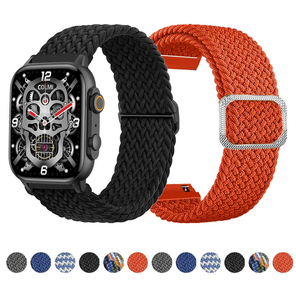 Geflochtene Nylons ch laufe 20mm 22mm Armband für colmi c81 c80 m40 m42 Band für colmi p71 p73 p8 i30 Band Armband Ersatz Armband Image