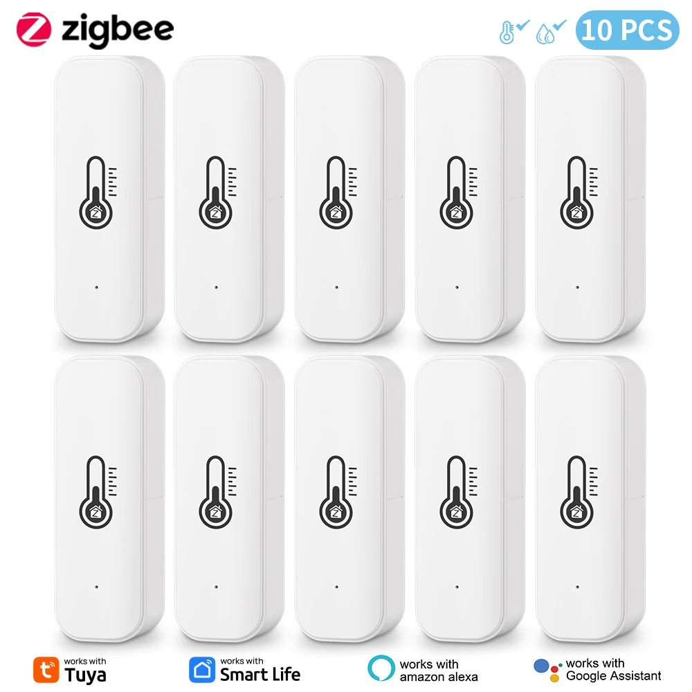 Tuya Zigbee Temperatur Feuchtigkeit Sensor Smart Life Remote Monitor Für Smart Home Arbeit mit Alexa Google Assistent Image