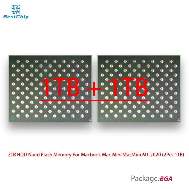 2 TB HDD Nand Flash-Speicher für MacBook Mac Mini MacMini M1 2020 (2 Stück 1 TB) Image