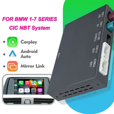 Wireless CarPlay Android For Android Auto Wireless CarPlay AI Box For BMW CIC NBT X4 F26 X3 F25 2011 - 2018 Mirror carlink Map