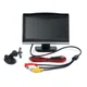 Monitor per auto LCD TFT da 5 pollici Telecamera per retromarcia per retromarcia per auto Sistema di parcheggio video per auto, camion, pickup, SUV