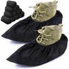 XVX - Professionelle Schuhüberzüge – 100 Stück Stilvolle schwarze Einwegstiefel und -schuhe