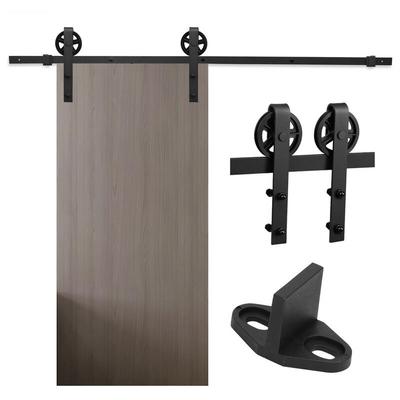 Randaco - TolleTour Schiebetürsystem Montageset Laufschiene Holztür Schiebetürbeschlag 183/200cm Image