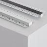 Aluminiumprofil für Gipseinbau 2m für LED-Streifen Schwarze Abdeckung