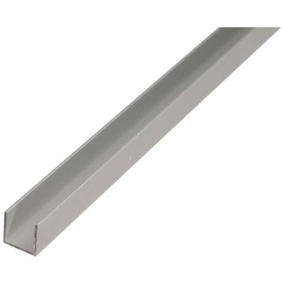 ALBERTS U-Profil, Alu silber elox., LxBxHxS 1000 x 25 x 25 x 2 mm