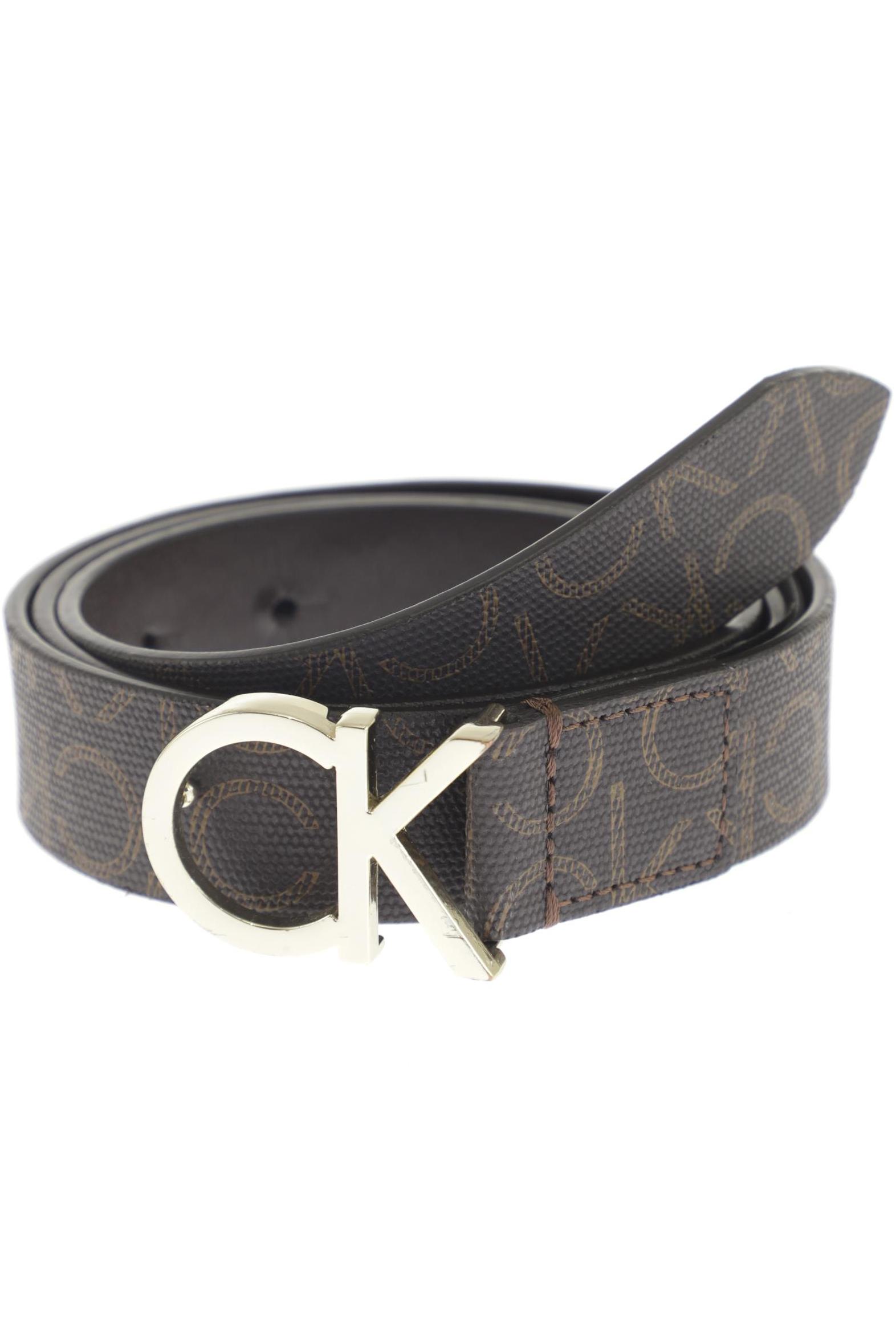 Calvin Klein Damen Gürtel, Gr. 85, braun, Leder Image
