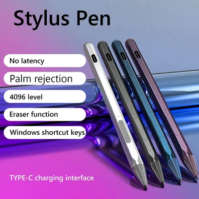 Stylus Pen for Microsoft Surface Pro X 9 8 7 6 5 4 3 Go2 3 Magnetic Palm Rejection Type-C