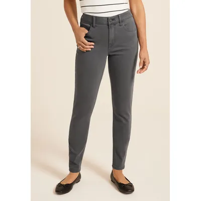 Maurices Women's Jeans High Rise Color Jegging Gray Denim Size X Small