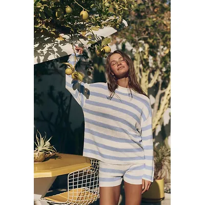 Malibu Surf Sweater Co-Ord by free-est at Free People in Sky Combo, Size: Medium