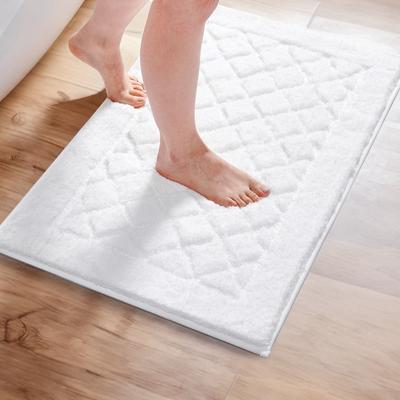 Deconovo Diamond Tufted Bathroom Rug Set, Non-Slip TPR Backing