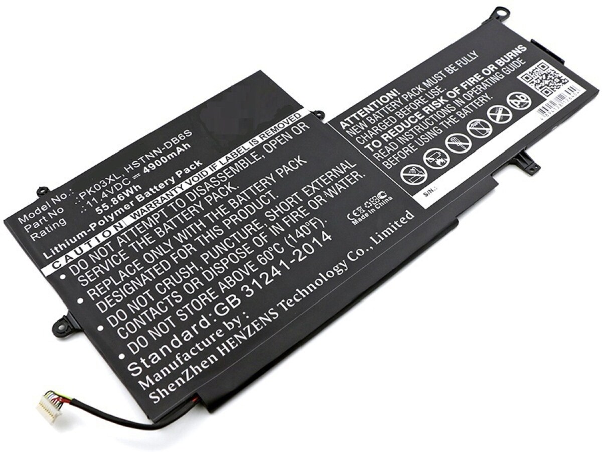 AGI Akku für Hewlett-Packard Spectre x360 13-4100nv (P Li-Pol 11,4 Volt 4900 mAh schwarz Image