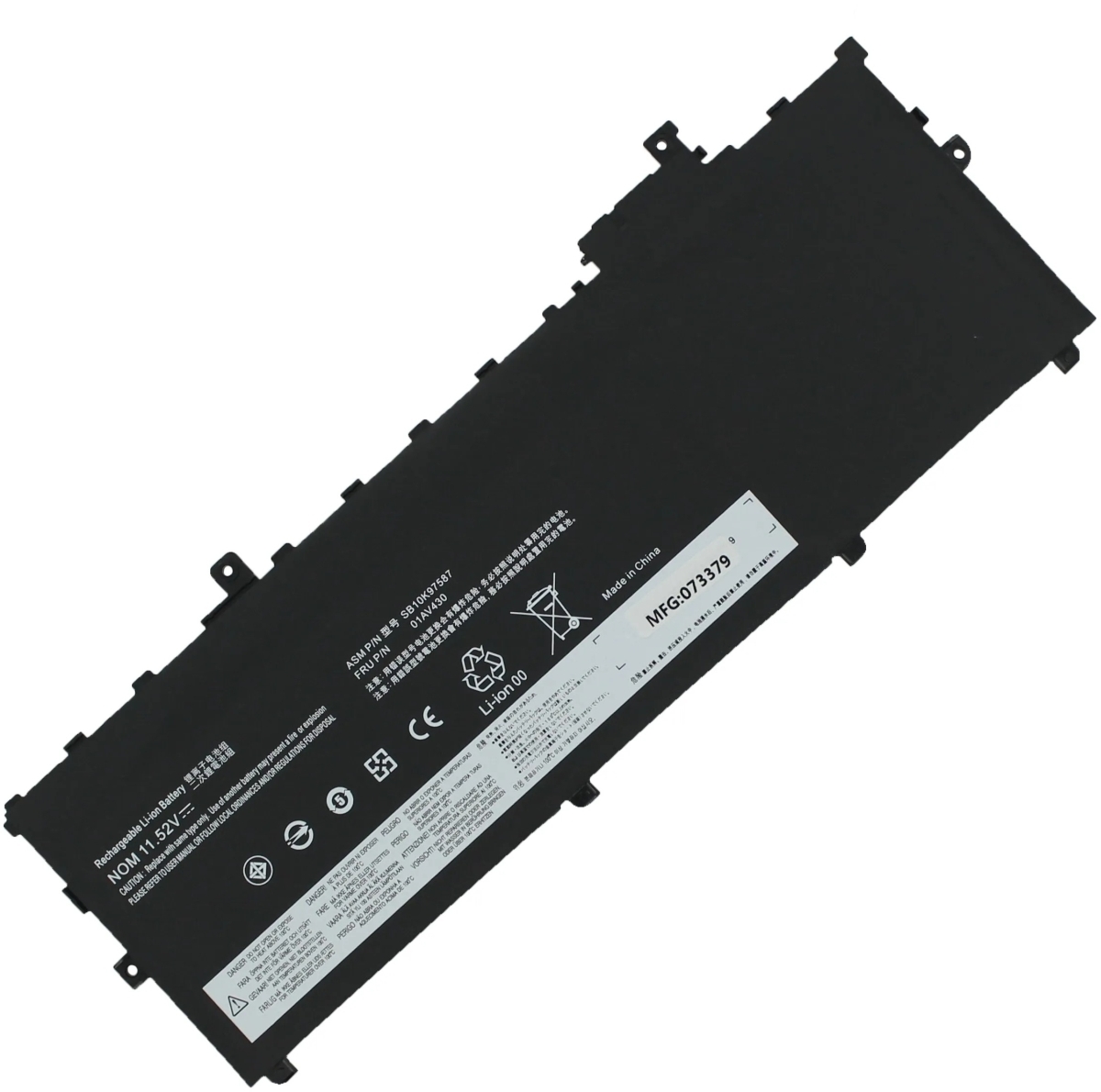 AGI Akku für Lenovo ThinkPad X1-20KHS00900 Li-Pol 11,58 Volt 4800 mAh schwarz Image