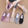 Frauen flache Plattform Keil Casual Sportschuhe 2024 Sommer Europa und die Vereinigten Staaten große Schuhe weiche Sohlen Stoffschuhe