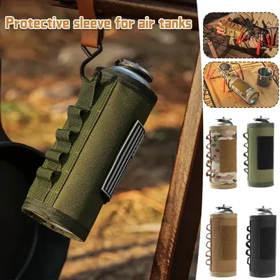 Camping Gas Kann Schutzhülle Taktische Kraftstoff Zylinder Hülse Outdoor Gas Tank Kanister Lagerung Tasche Fall für Outdoor BBQ