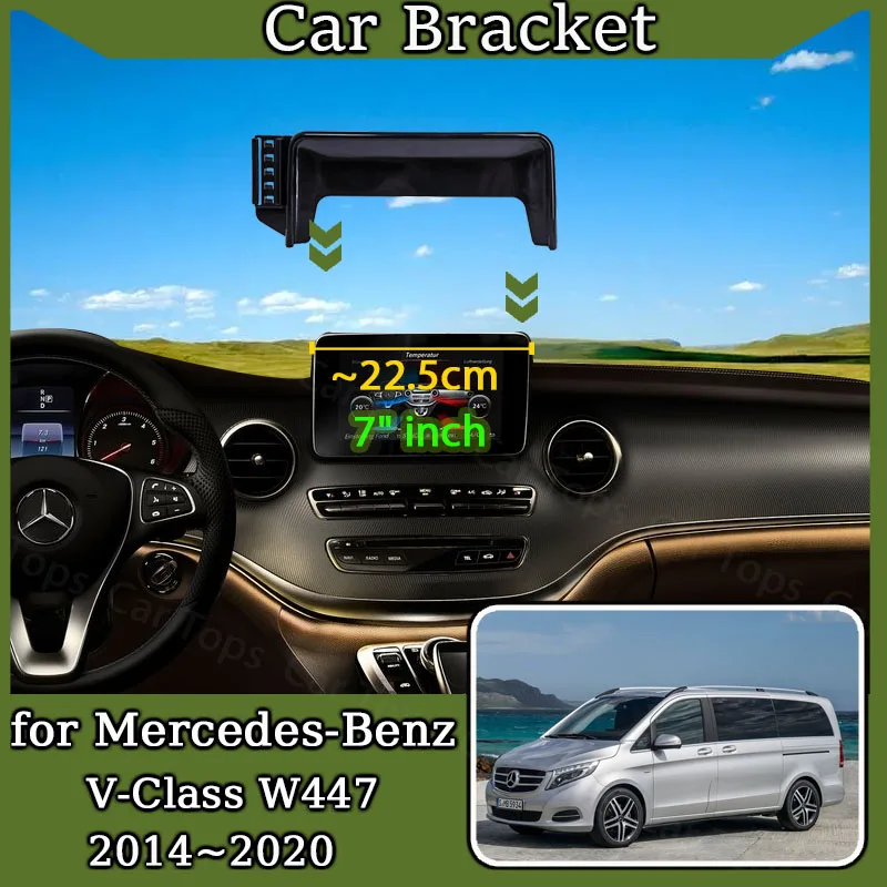 Auto-Handyhalterung für Mercedes-Benz V-Klasse W447 2014 ~ 2020 360 ° Zubehör für GPS-Halterung mit drehbarer Halterung für Navigationsständer Image