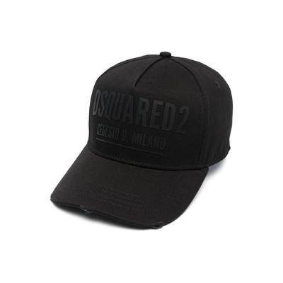 Dsquared2 Schwarz Ceresio 9 Logo Cap in Schwarz Image
