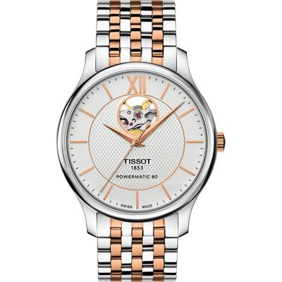 Tissot Tradition Powermatic 80 Open Heart T-classic Mehrfarbig Herren Armbanduhr T0639072203801