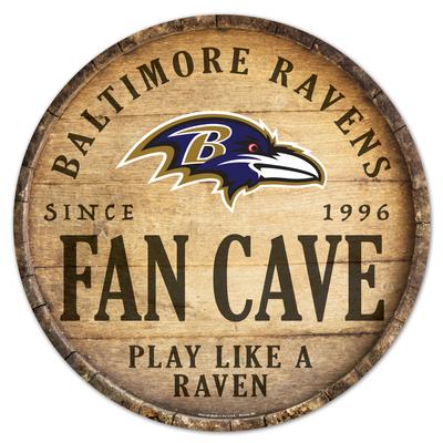 Baltimore Ravens 14" rundes Holzschild Image