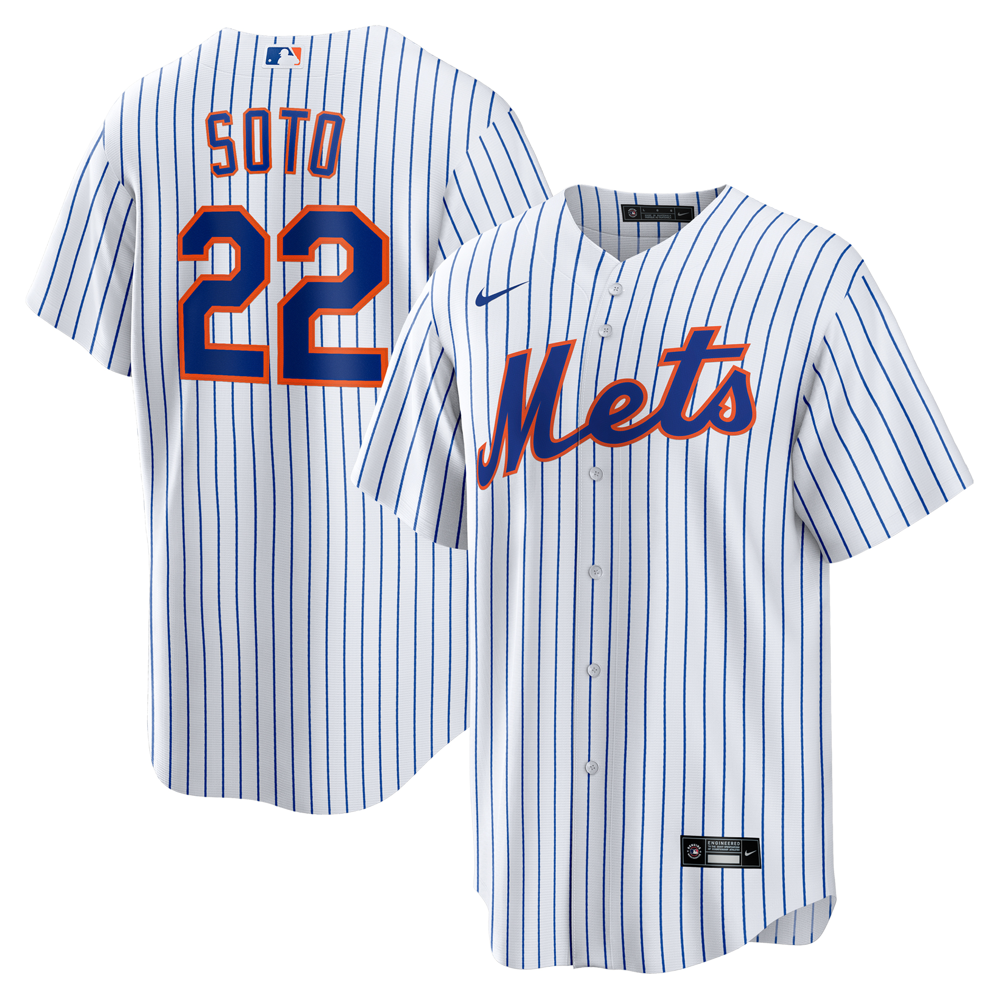 Offizielles New York Mets-Heimtrikot von Nike – Herren mit Soto 22-Aufdruck Image