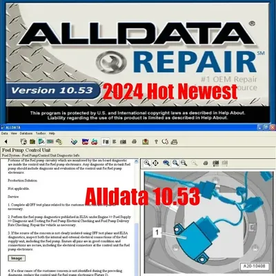 2024 Hot Newest all data auto repair software alldata 10.53 software alldata download auto