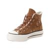 Sneaker CONVERSE "CHUCK TAYLOR ALL STAR LIFT", Gr. 38, braun (clove braun, egret, schwarz), Textil, sportlich, Schuhe