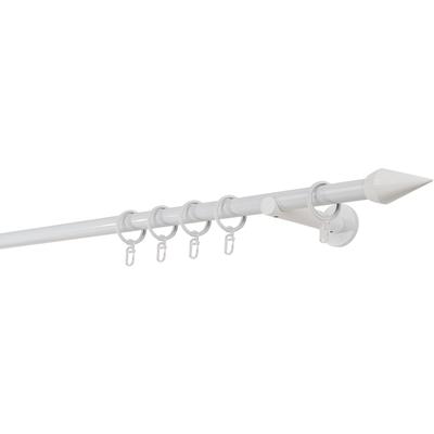 Gardinenstange MYDECO "20mm Point Wandträger 12 cm", weiß, L:230cm, Gardinenstangen Image
