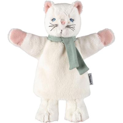 Handpuppe STERNTALER "Kinder Katze", beige (cremeweiß), Puppen, Kinder, Baumwolle, Polyester