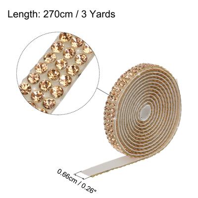 3Roll 3 Yards 8mm Diamond Ribbon White