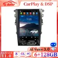 13.6 "8 + 256GB Tesla Schermo Autoradio DSP Stereo Per Ford Mondeo Fusion MK5 2013-2020 Android 13 Lettore Multimediale GPS unità principale