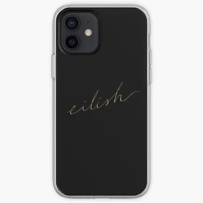Eilish Fragrances Gold Cursive Iphone To Phone Case Customizable for iPhone X XS XR Max 11 12 13 14 Pro Max Mini 6 6S 7 8 Plus