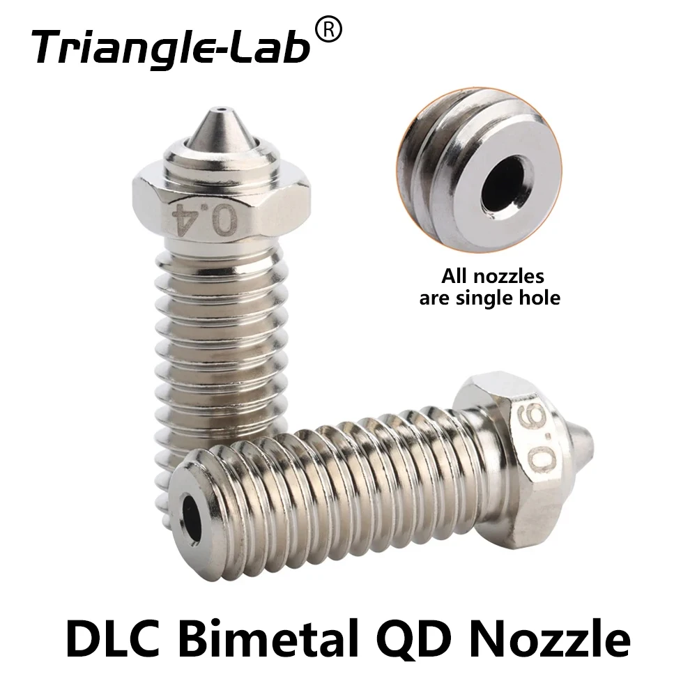Trianglelab QD-Düse für Qidi X-Max 3, QIDI X-Plus 3, QIDI X-Smart 3, funktioniert Qidi Standard 2,5 Hotend. Integrierter gehärteter Stahl Image