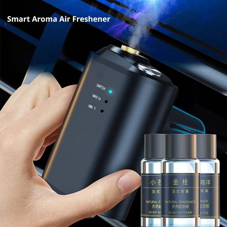 Olio essenziale deodorante per Auto generatore di aromi diffusore per Auto Clip di sfiato per bottiglia Aroma automatico deodorante ricarica profumo
