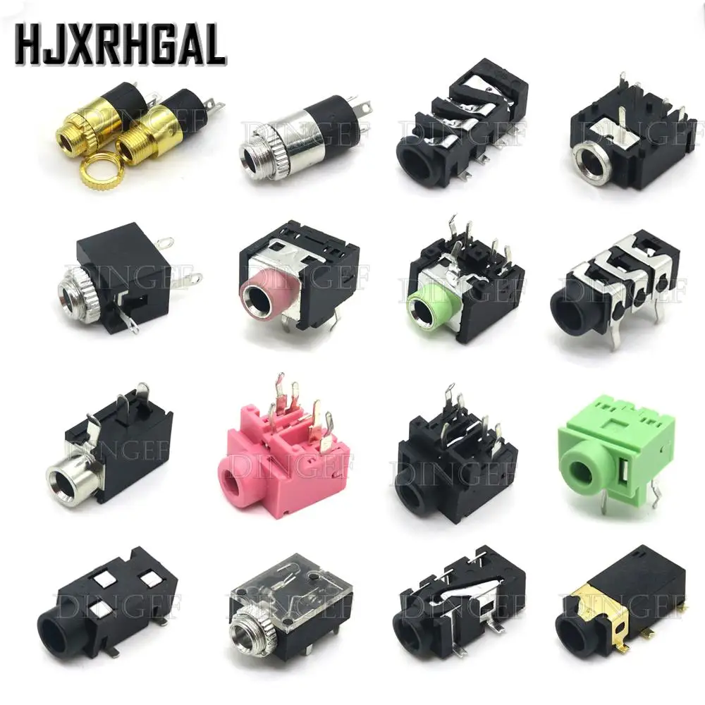10pcs Kopfhörer buchse 3,5mm pj Audio Video weibliche Zweikanal-Stereo-Klinken buchse Stereo-Löt paneel halterung PJ-313 PJ-392 pj Image