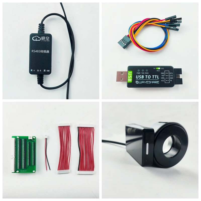 JIKONG BMS Zubehör 4,3 Zoll Big Screen Display USB Konverter für RS485/CAN/UART 50 cm Schalter Draht für JIKONG RS485 Modul Image