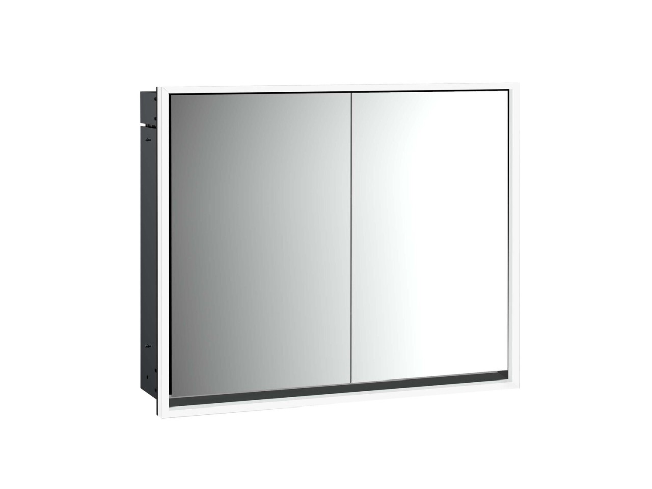 emco LED-Lichtspiegelschrank Loft Unterputz, 800 mm, 2-türig schwarz, 979813307 979813307 Image