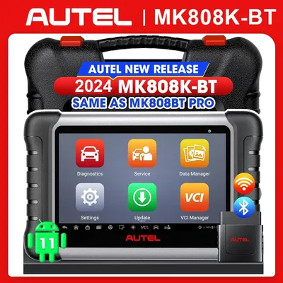 Autel MaxiCOM MK808K-BT MK808K BT Bluetooth OBD2 Scanner Same as MK808BT Pro Full Bidirectional