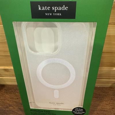 Kate Spade Cell Phones & Accessories | Kate Spade Clear With Subtle Glitter-Iphone 15 Pro Max Cover With Magsafe | Color: Gold/Silver | Size: Os