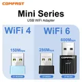 COMFAST Wifi 6 Adattatore USB 2.4Ghz WiFi 4 Mini Adaptador Driver gratuito 150M 300M 600M Wi-Fi desktop portatile ricevitore dongle wi-fi