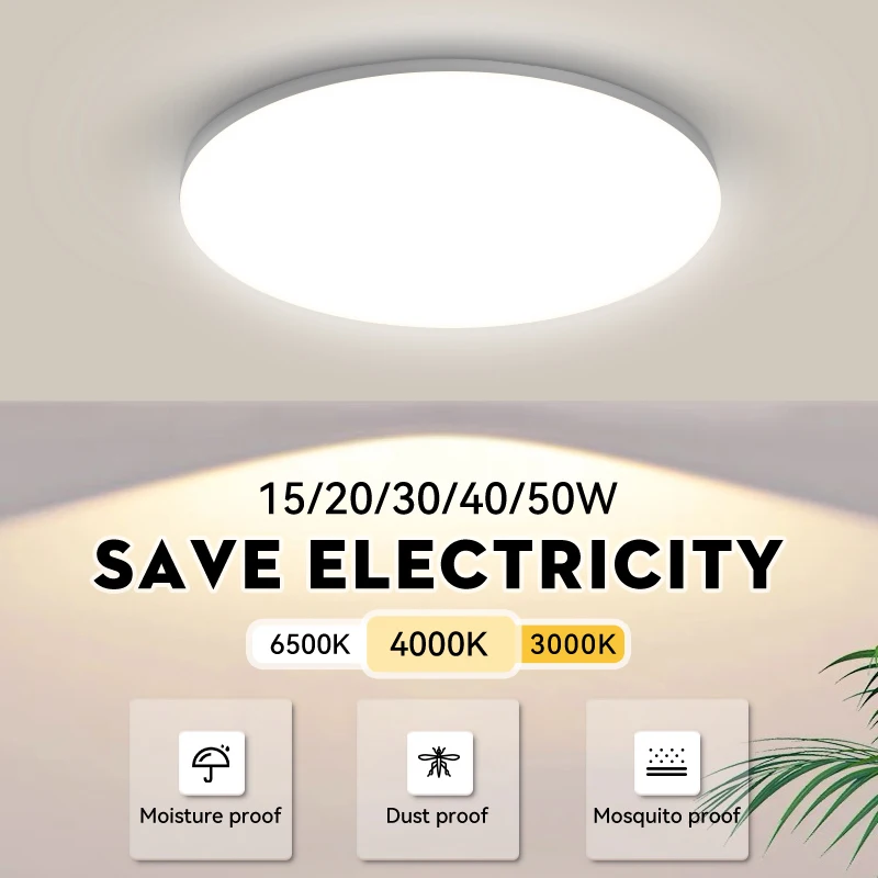 220V LED Decke Licht Led Chandelier15W 20W 30W 50W Schlafzimmer Lampe Led-Panel Beleuchtung für wohnzimmer Küche Led-deckenleuchte